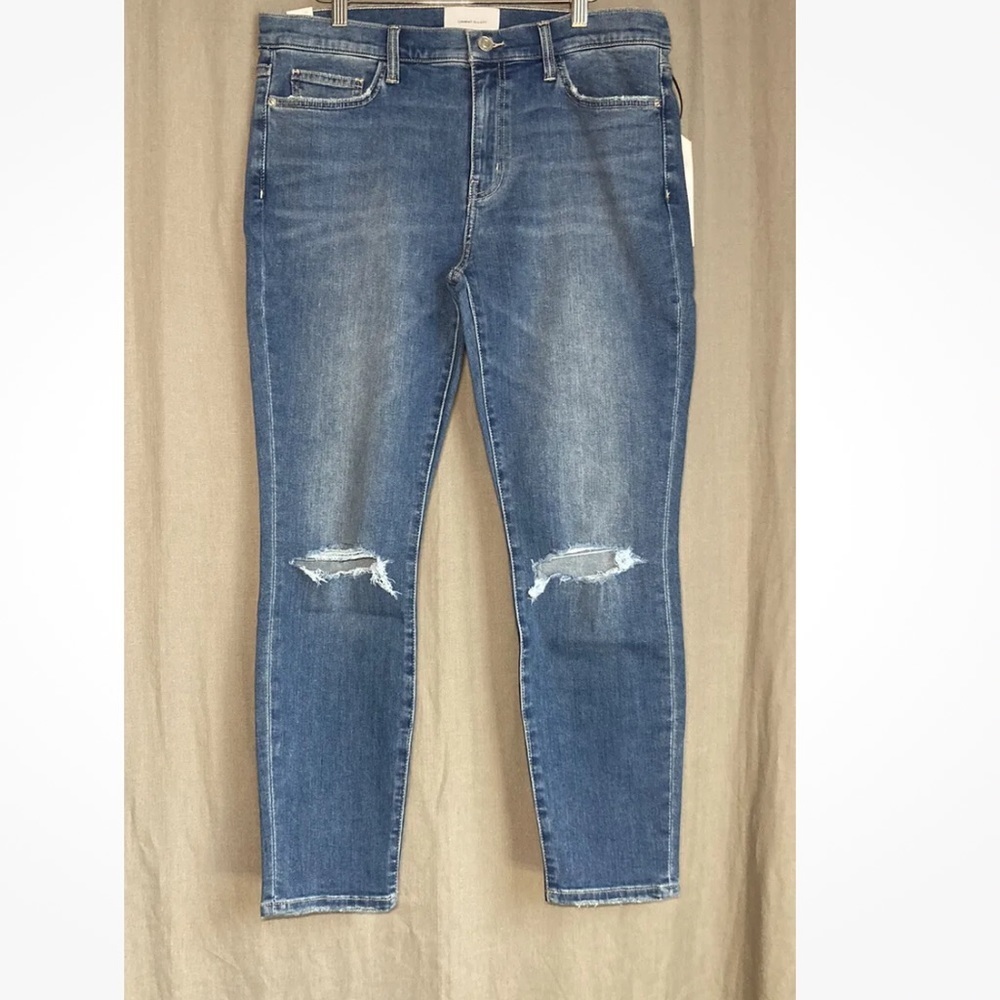 CURRENT/ELLIOTT The Stiletto Ripped Skinny Jeans 2 Year Destroyed NWT 33